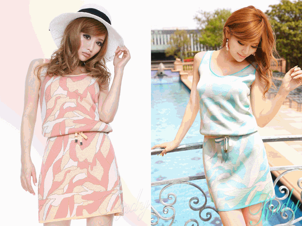 Rady 通販 ミルフルールマーブルジャガードニットワンピース